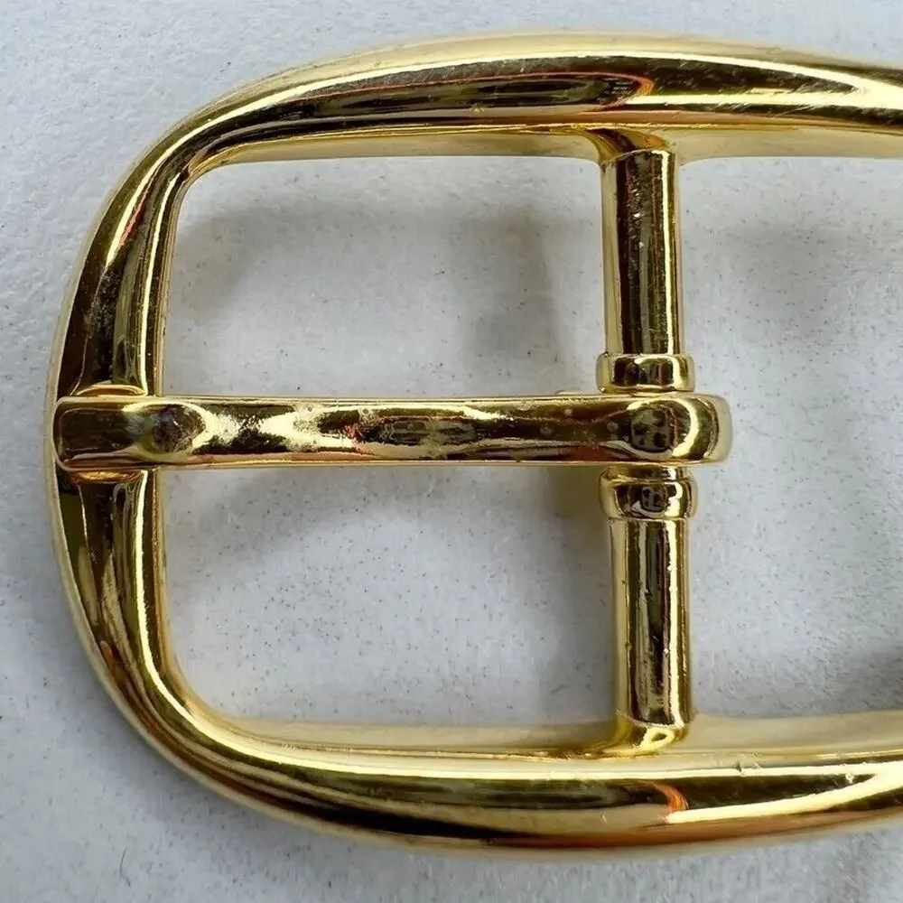 Vintage Gold Tone Simple Basic Belt Buckle for up to 1 Inch Belt